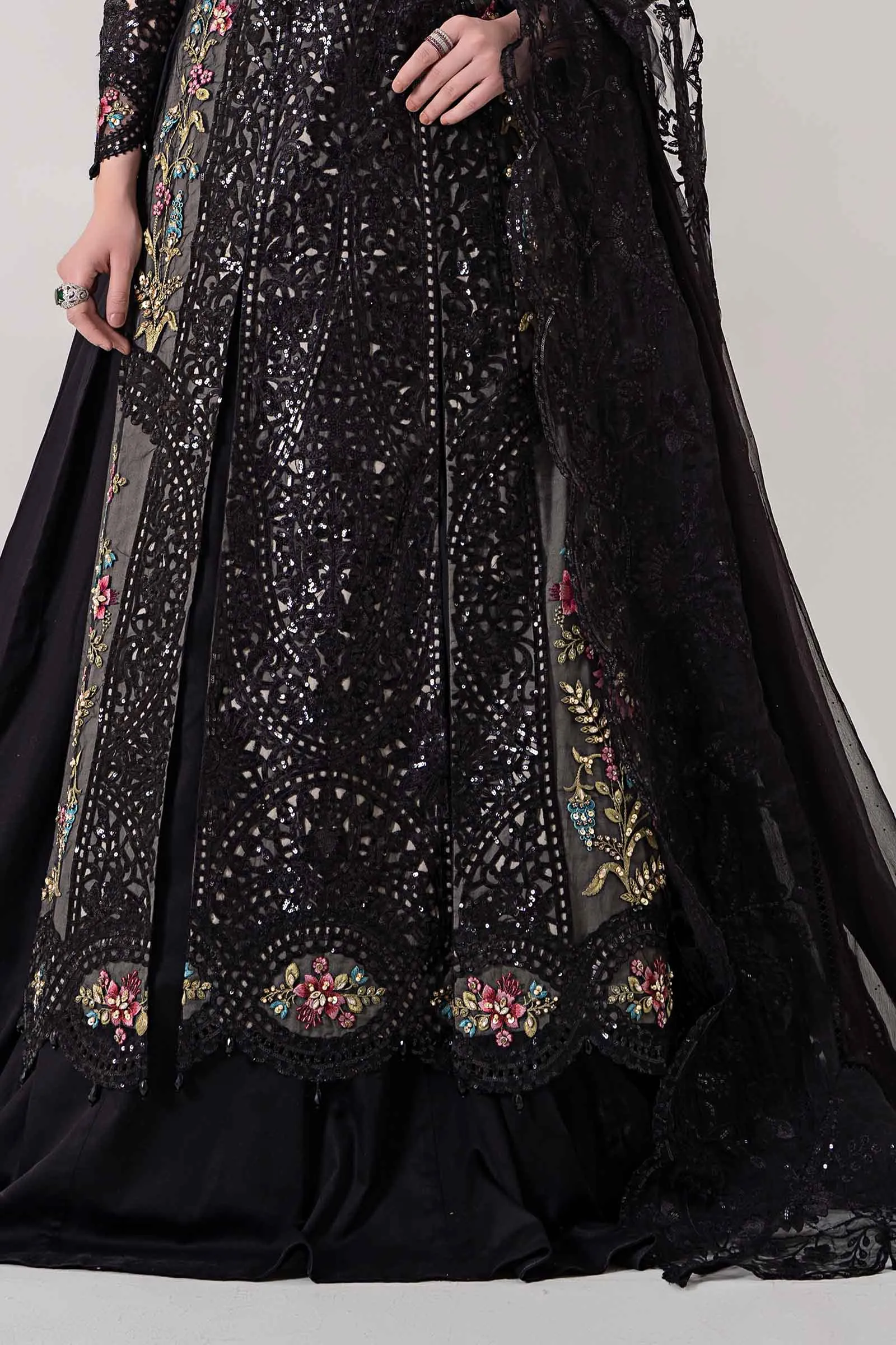 3 Piece Embroidered Organza Suit | BDS-2802