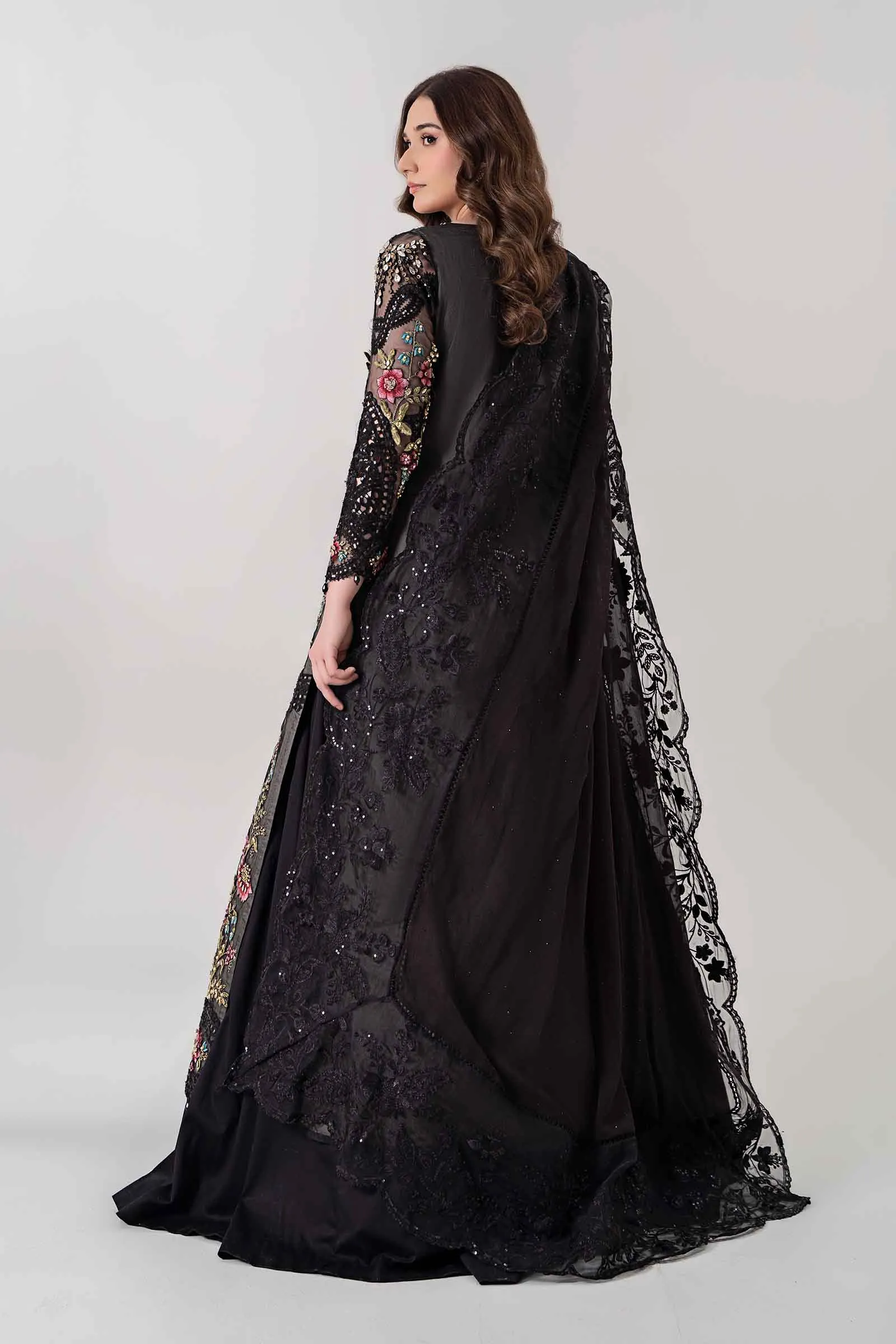 3 Piece Embroidered Organza Suit | BDS-2802