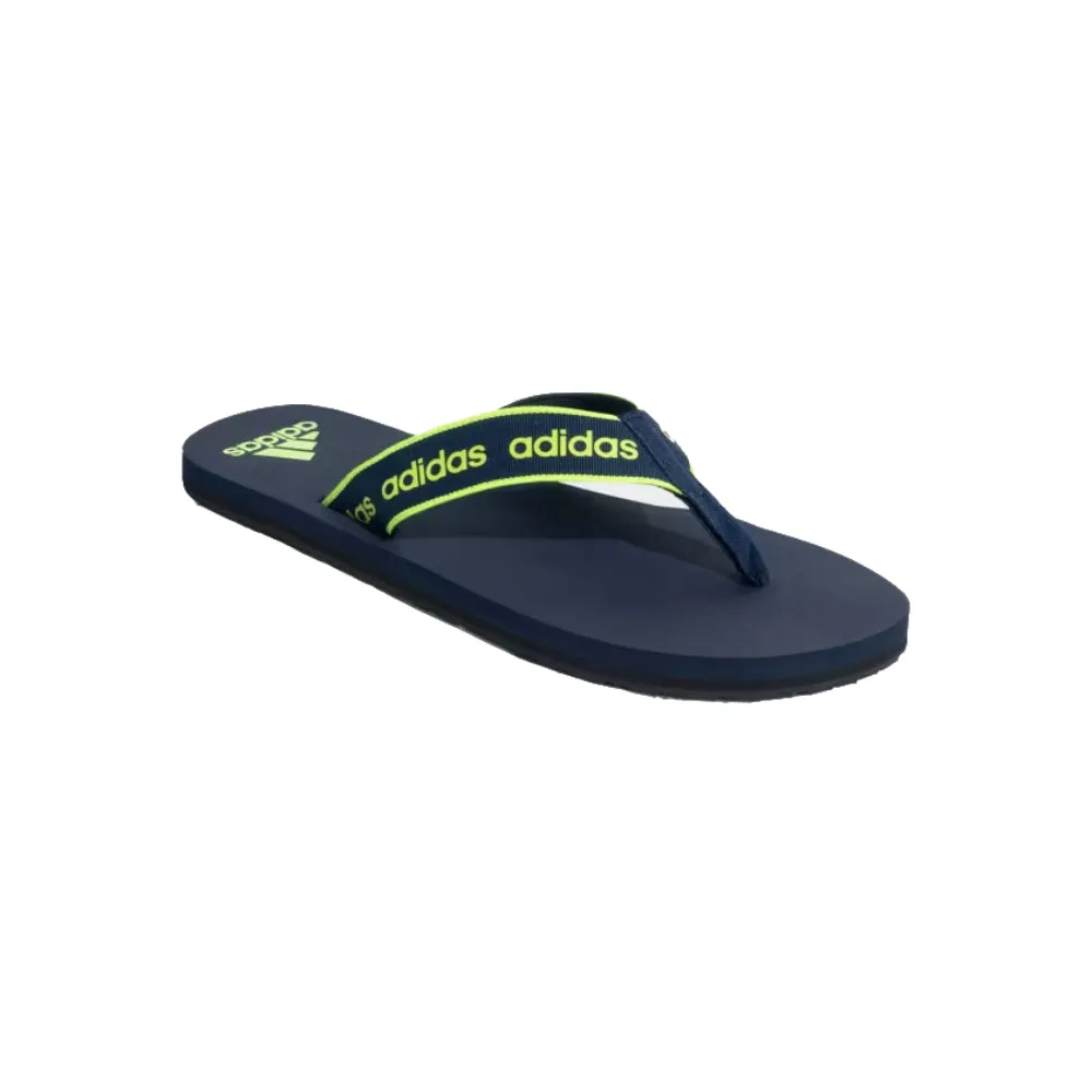 Adidas Men's Snozo Beach M Flip Flops Slipper (Collegiate Navy/Lucid Lemon)