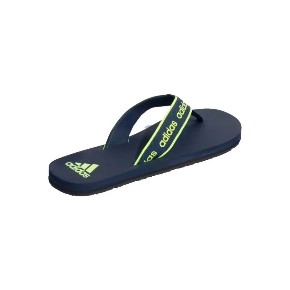 Adidas Men's Snozo Beach M Flip Flops Slipper (Collegiate Navy/Lucid Lemon)