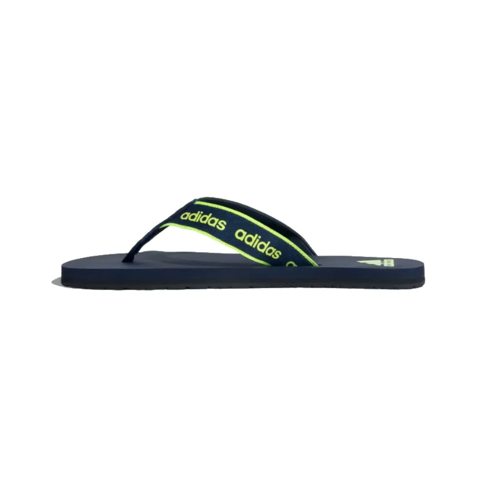 Adidas Men's Snozo Beach M Flip Flops Slipper (Collegiate Navy/Lucid Lemon)