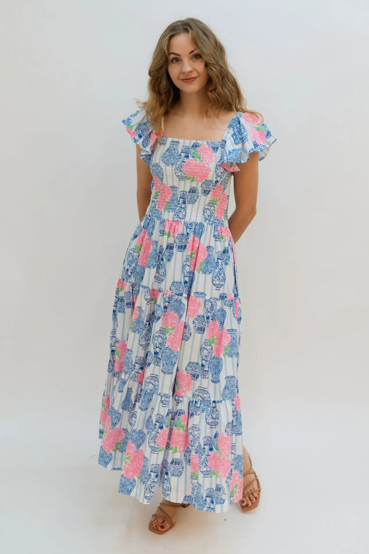 Asa Smocked Maxi Dress