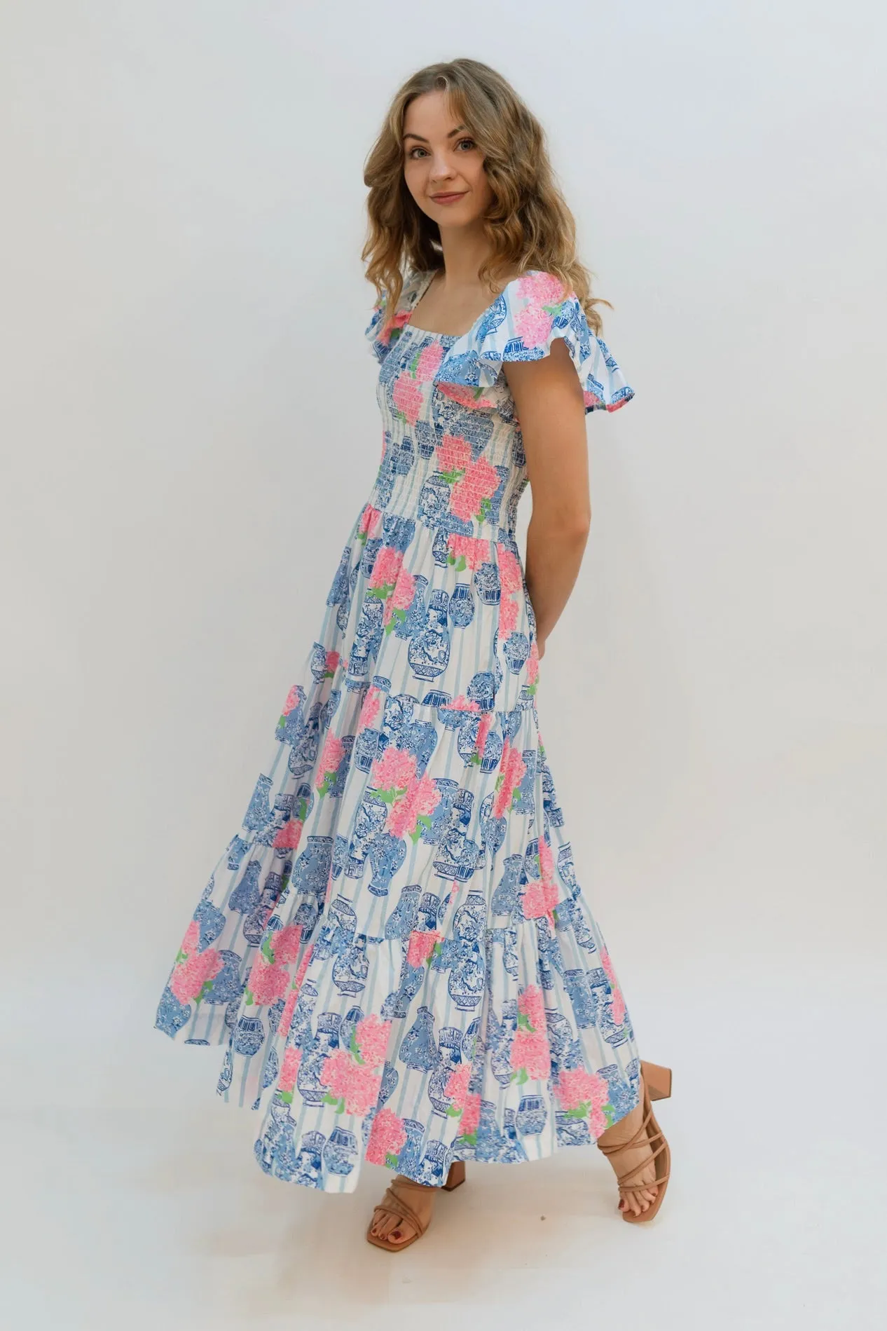 Asa Smocked Maxi Dress