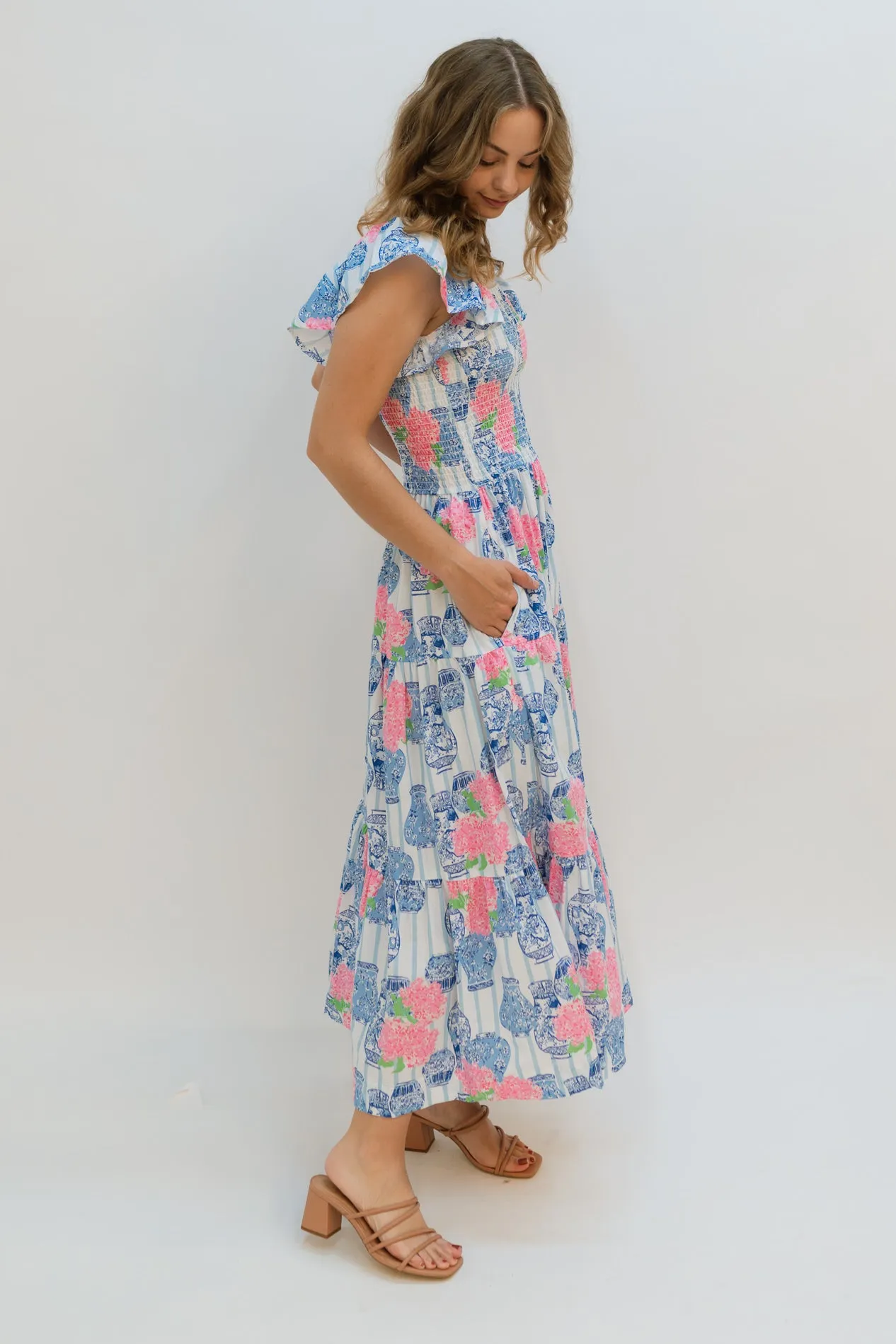 Asa Smocked Maxi Dress
