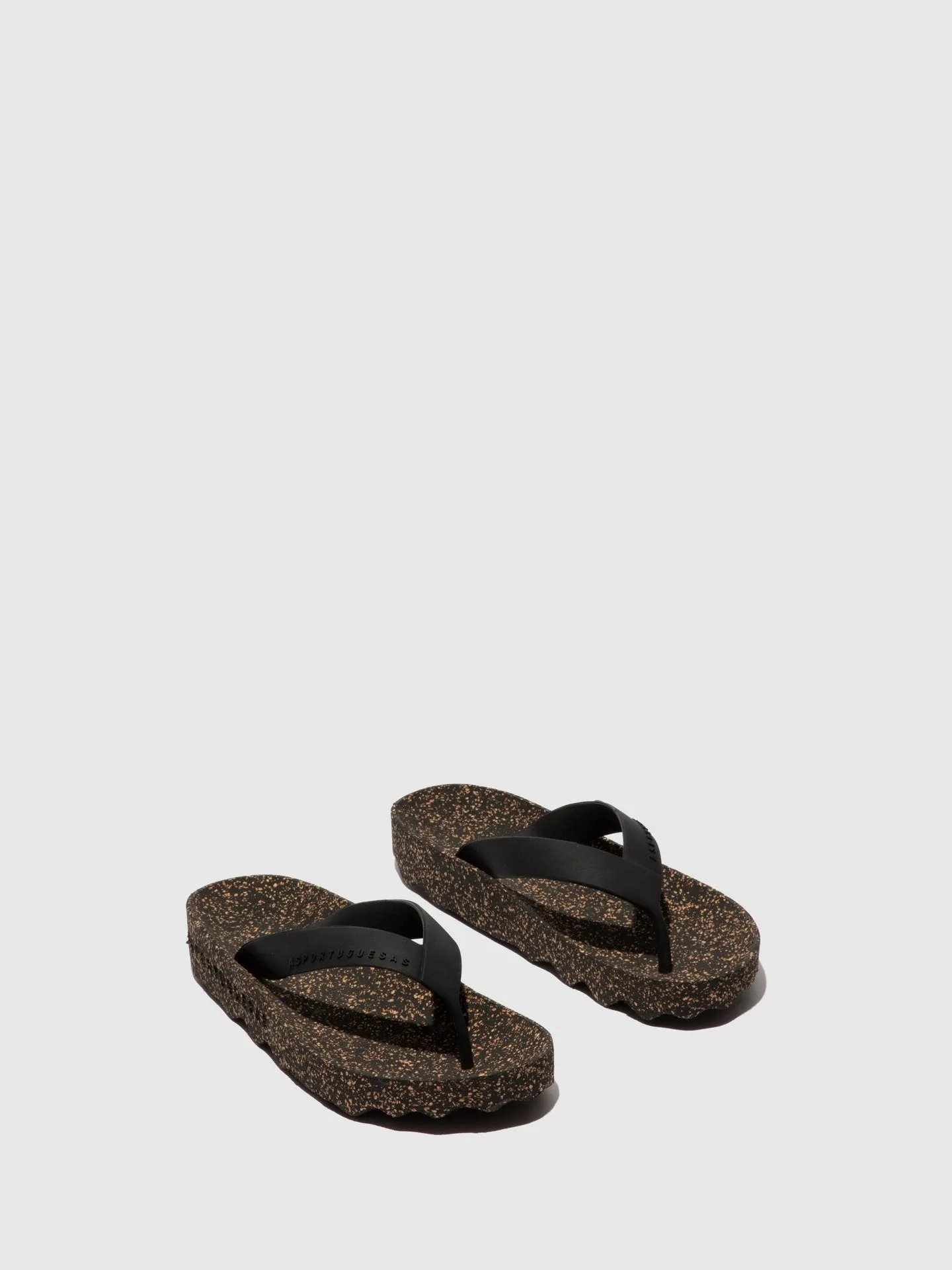 Asportuguesas "FEEL" Black flip flop sandal