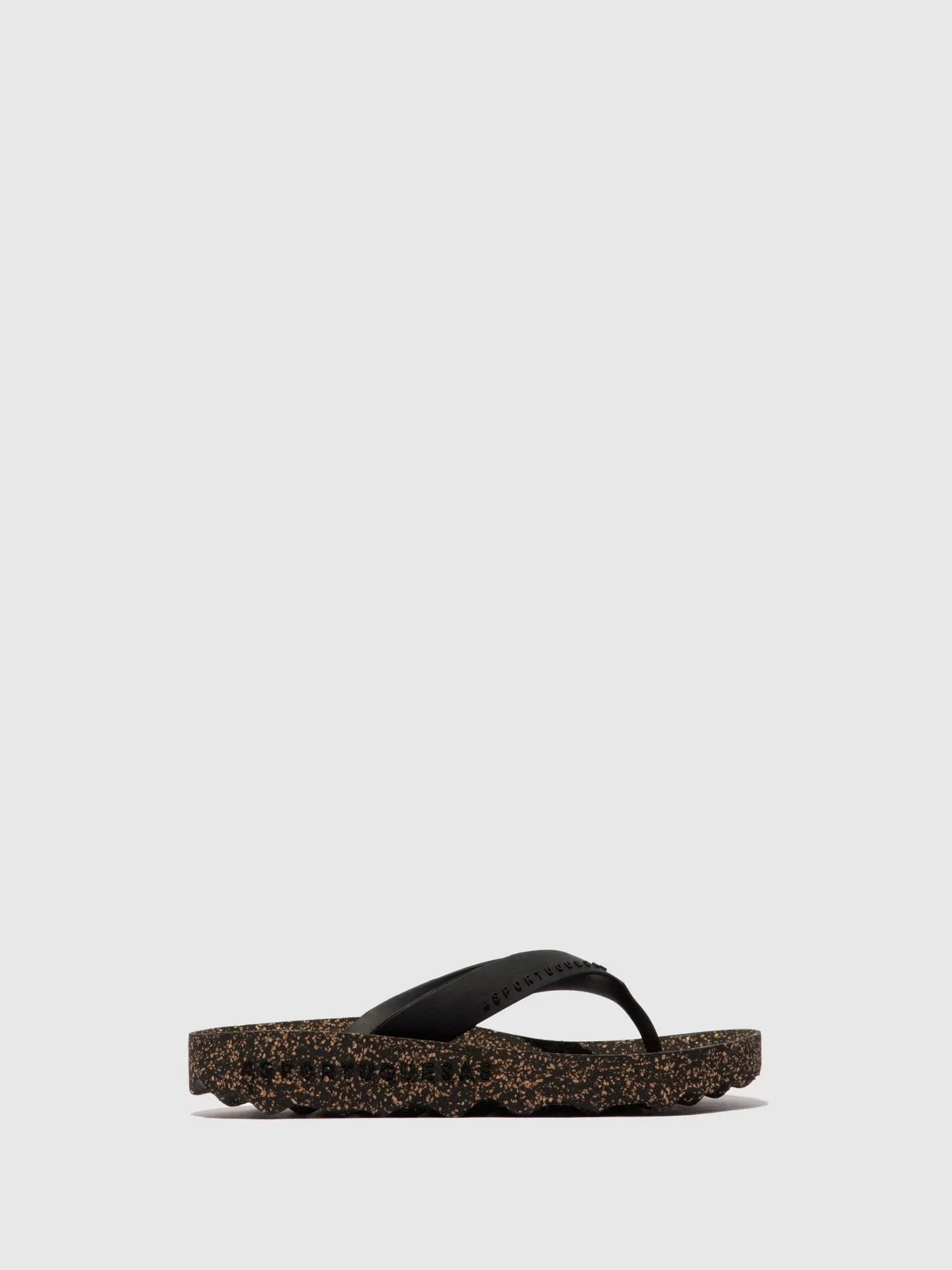 Asportuguesas "FEEL" Black flip flop sandal