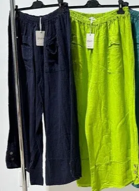 Baggy Italian Linen Wide leg pants