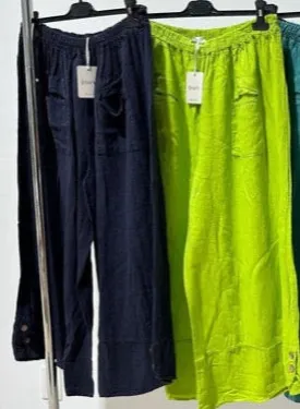 Baggy Italian Linen Wide leg pants