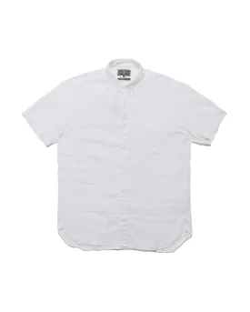 Beams Plus B.D. Short Sleeve COOLMAX® Linen White