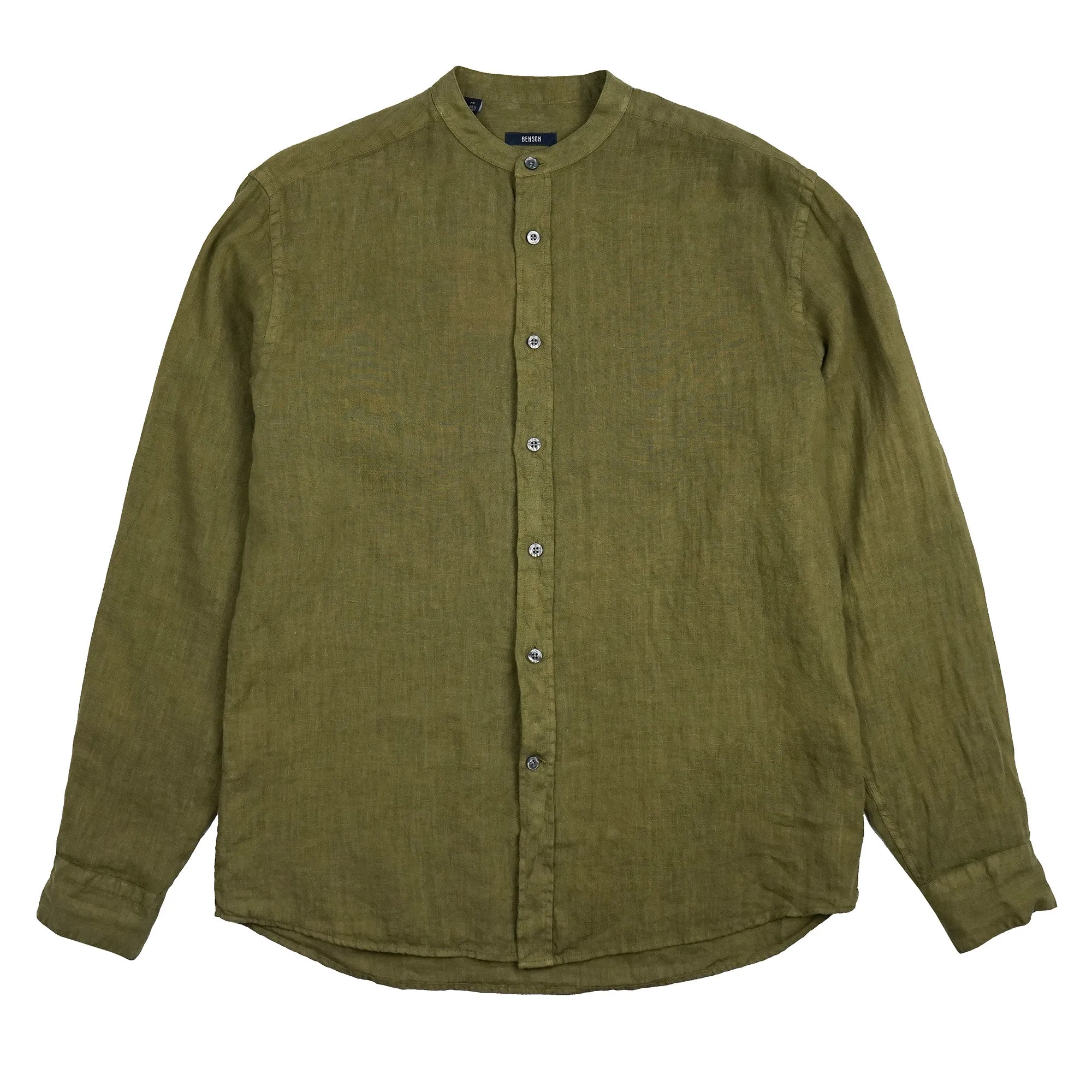 Benson Palm Desert Emerald Linen Button Up