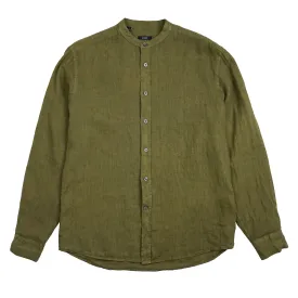 Benson Palm Desert Emerald Linen Button Up