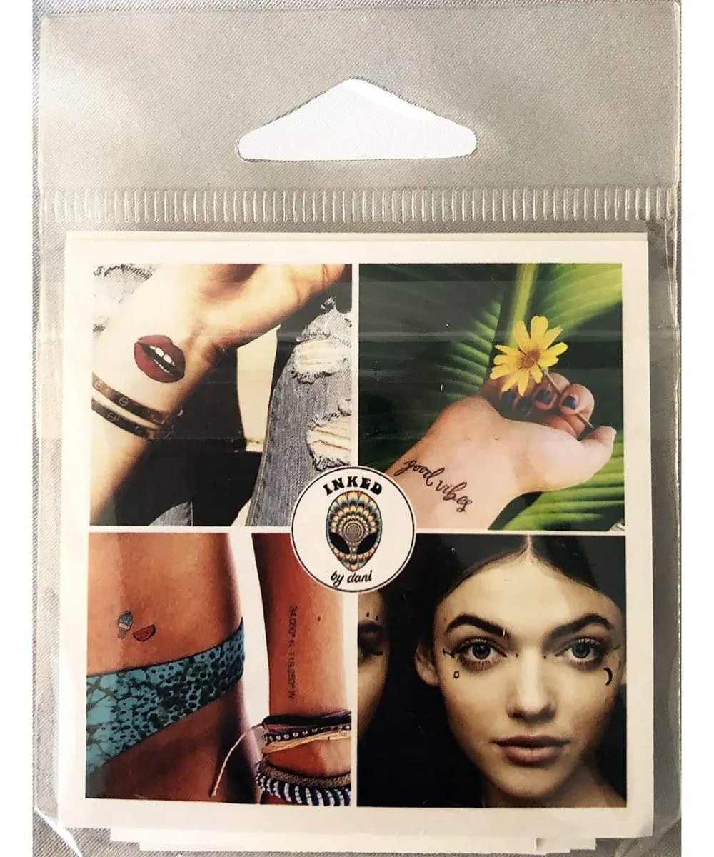 Black and White Temporary Tattoos