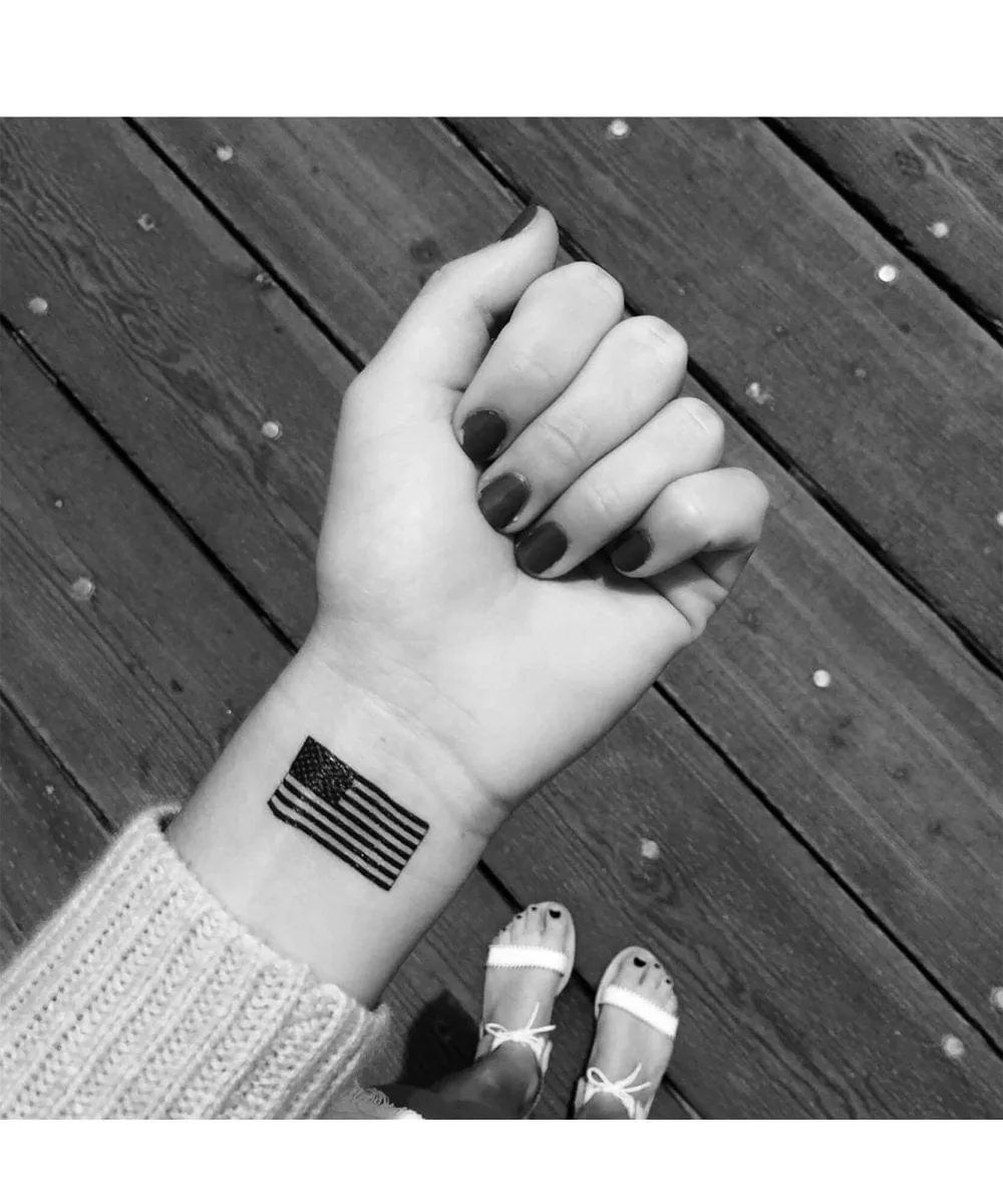 Black and White Temporary Tattoos