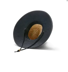 Black Out Hemlock Straw Hat