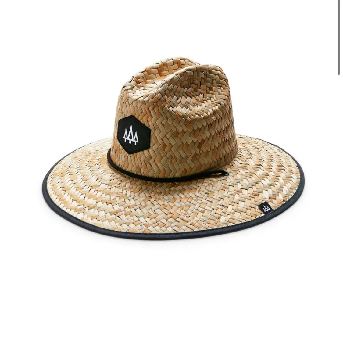 Black Out Hemlock Straw Hat