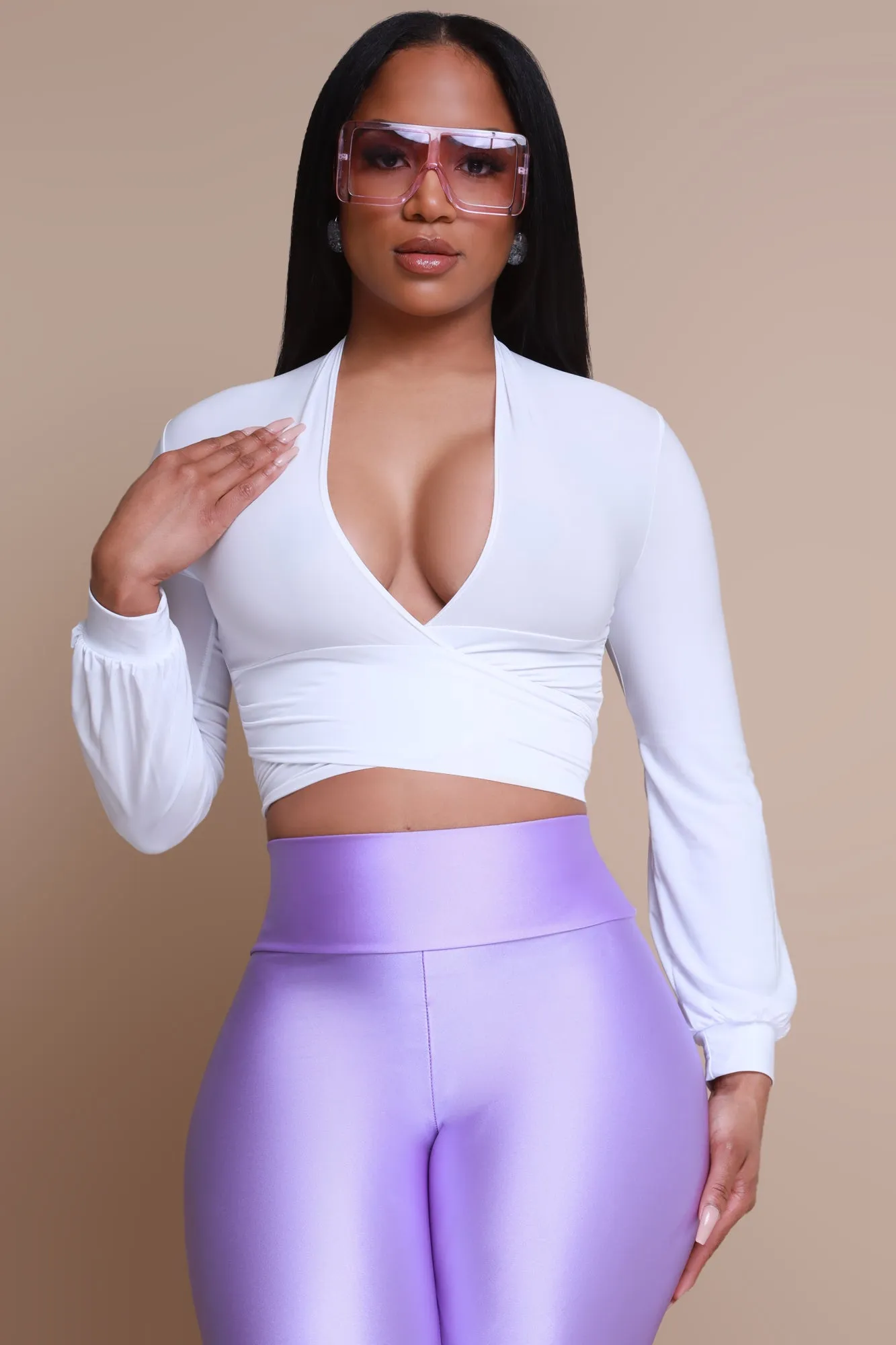 Blindspot Oversized Square Sunglasses - Lavender