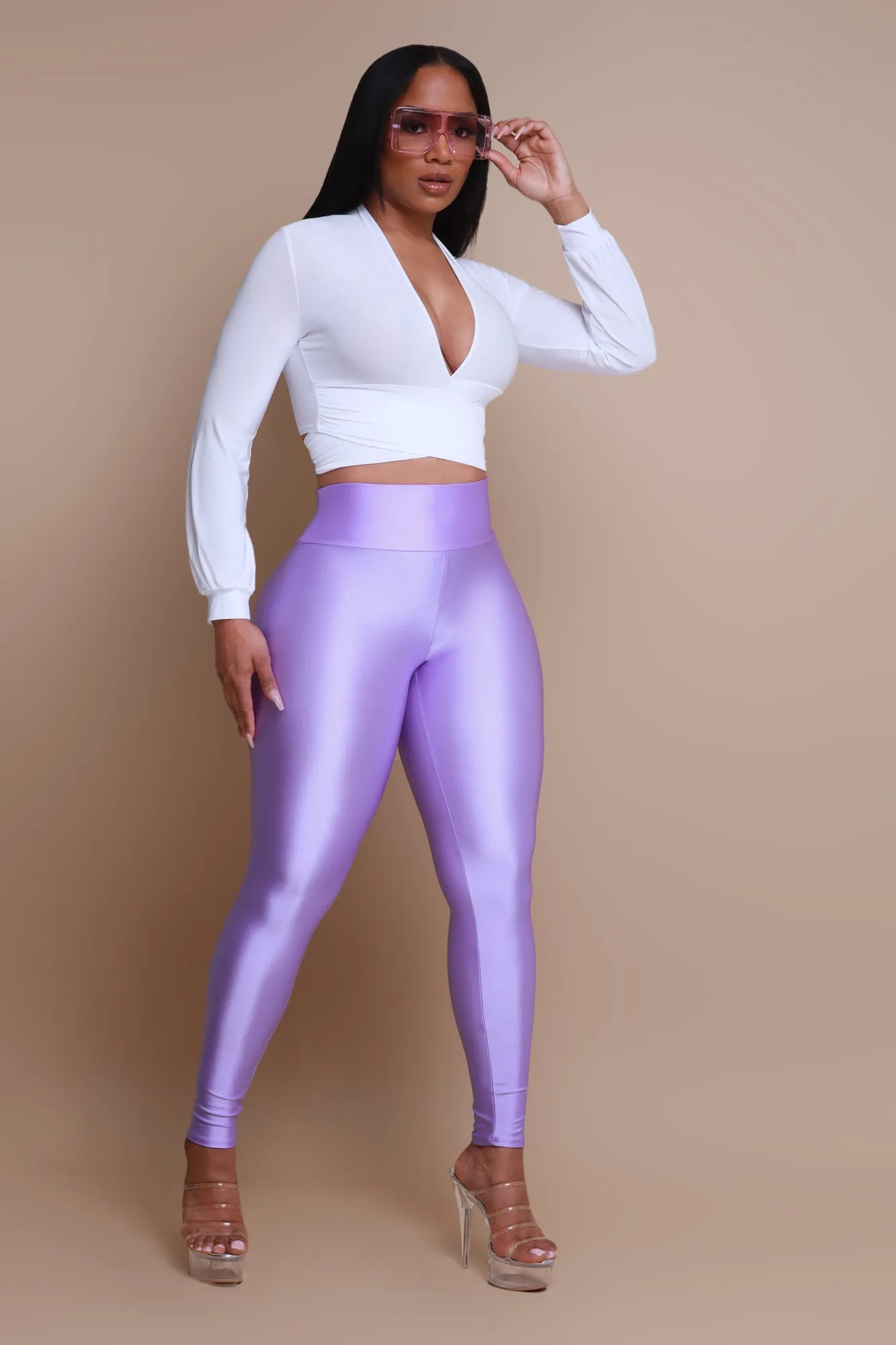 Blindspot Oversized Square Sunglasses - Lavender