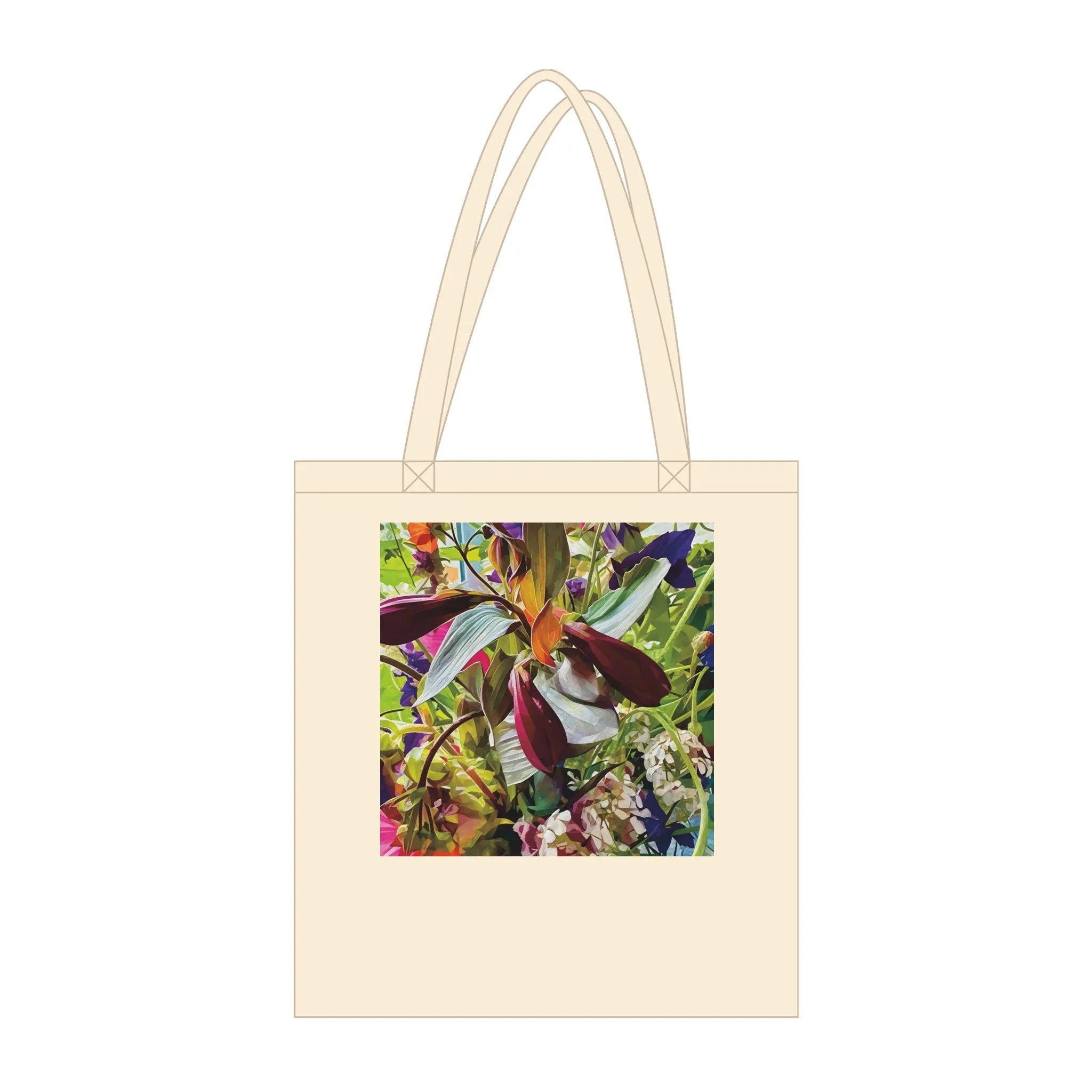 Bouquet of Flowers Retro Organic Tote Bag | SOL'S Organic Zen 76900