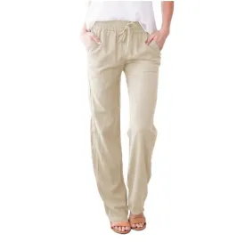 Breathable linen pants