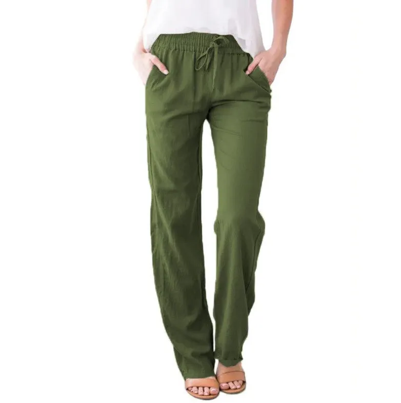Breathable linen pants