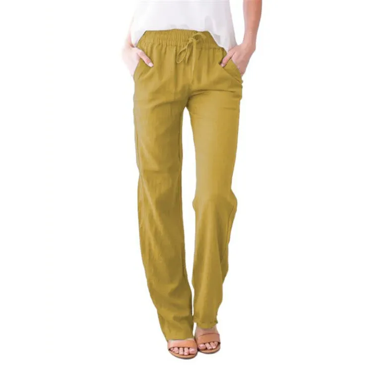 Breathable linen pants