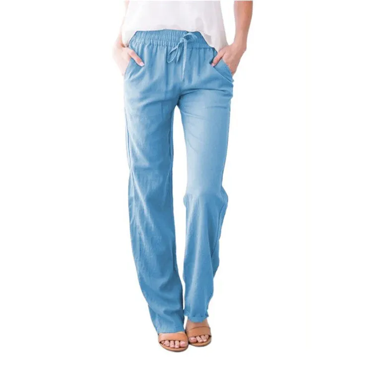 Breathable linen pants