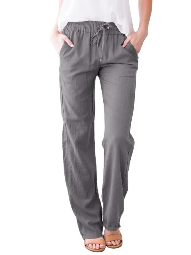 Breathable linen pants