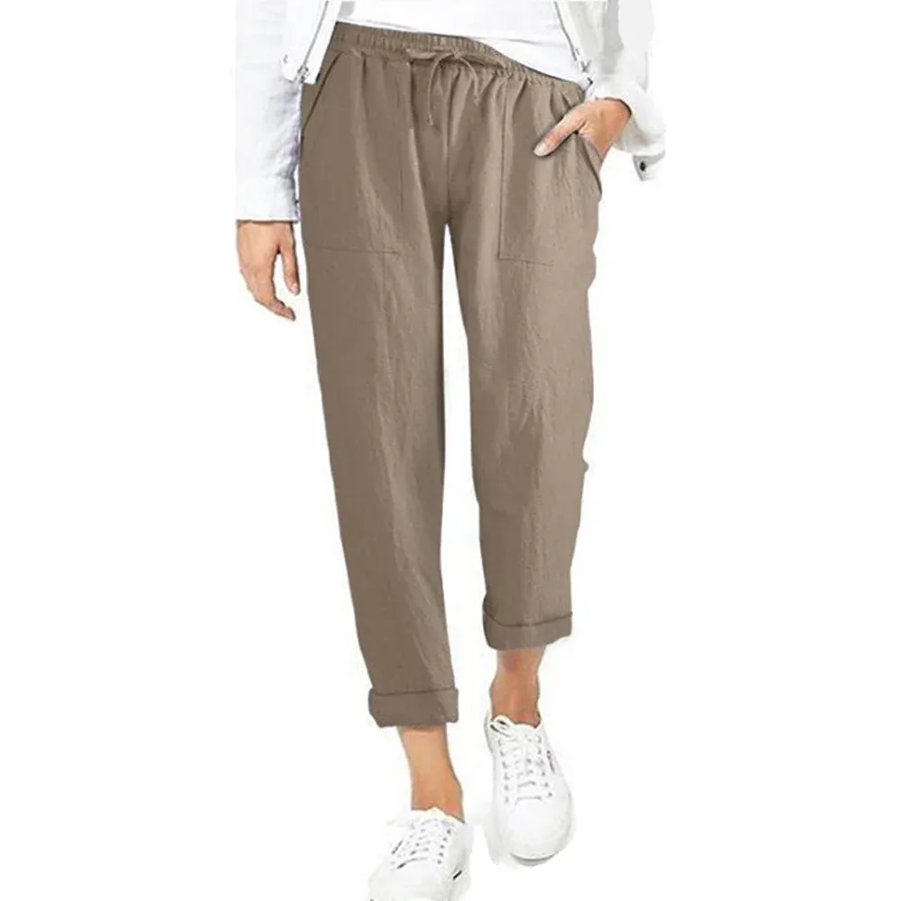 Breathable linen pants