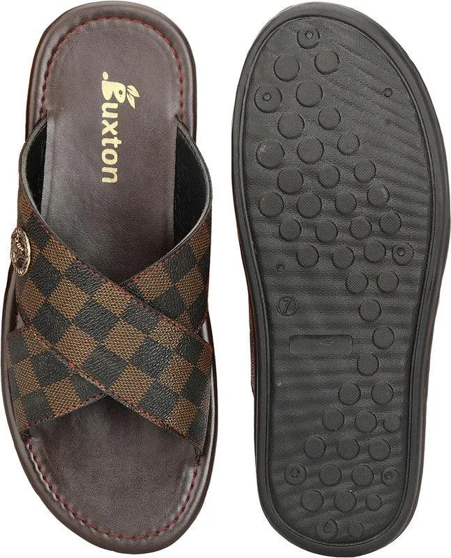 Buxton Stylish & Comfortable Flip Flop For Men Brown Color