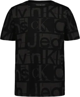 Calvin Klein Boys' Short Sleeve Fashion Graphic Crew Neck T-Shirt, Comfortable, Relaxed Fit