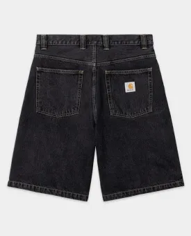 Carhartt WIP - Brandon Denim Short - Black Stone Washed