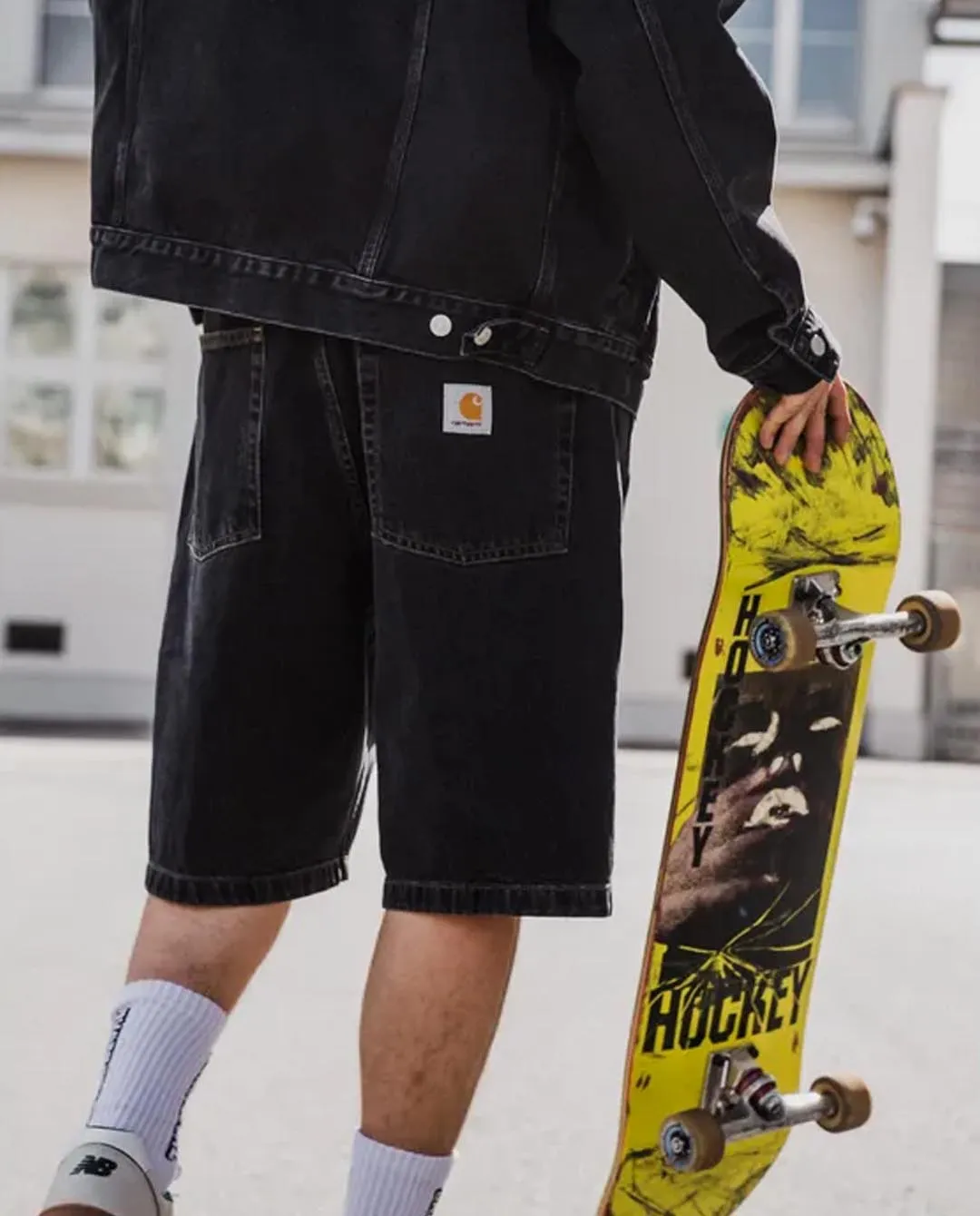 Carhartt WIP - Brandon Denim Short - Black Stone Washed