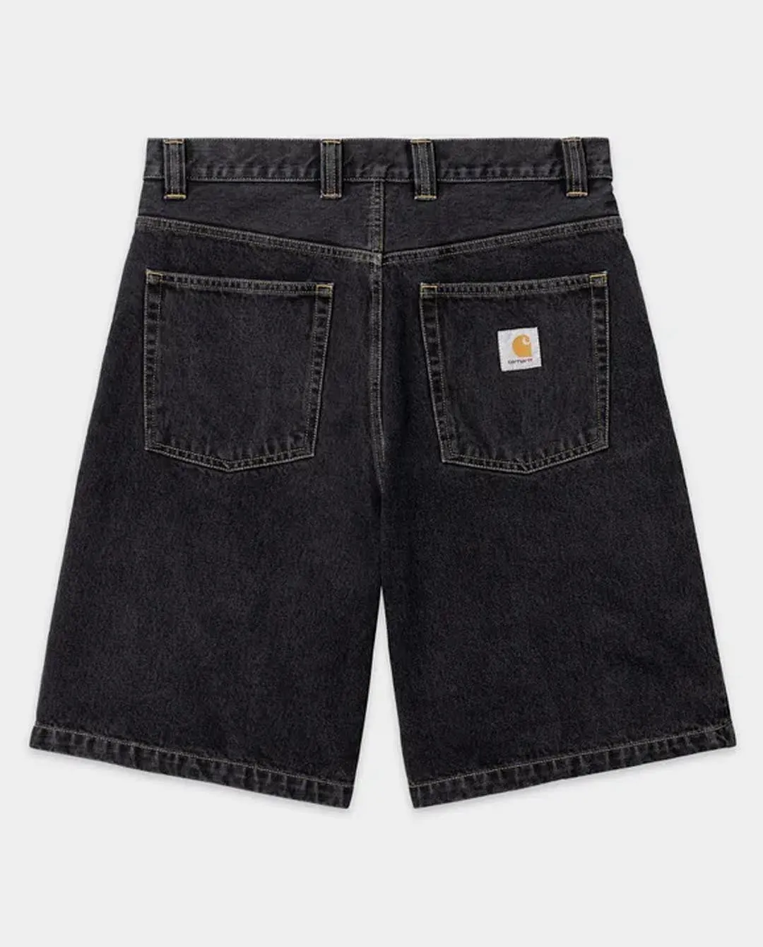 Carhartt WIP - Brandon Denim Short - Black Stone Washed