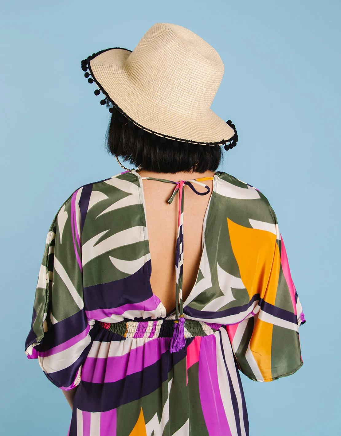 Colorful kimono style dress