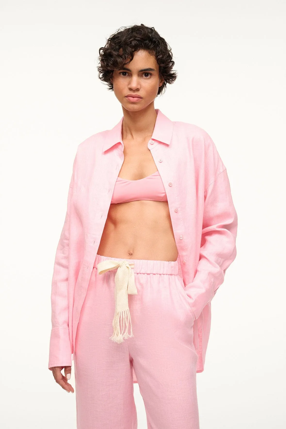 COLTON COVERUP SHIRT | PEARL PINK
