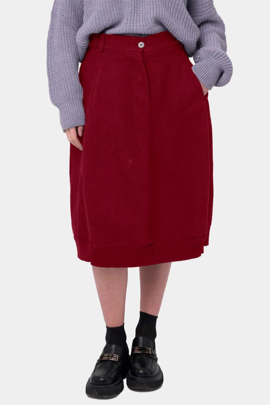 Cotton Linen Cargo Skirt