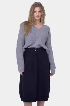 Cotton Linen Cargo Skirt
