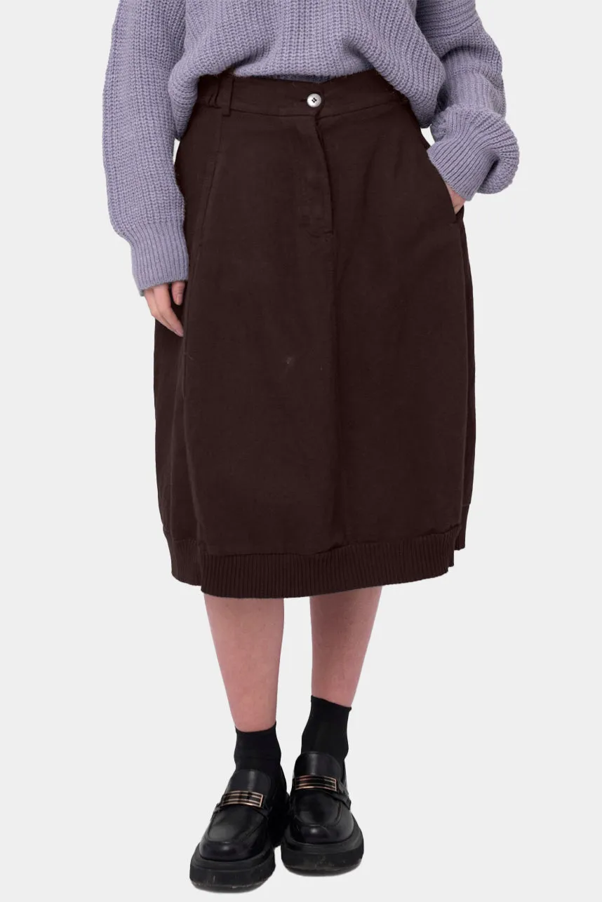 Cotton Linen Cargo Skirt