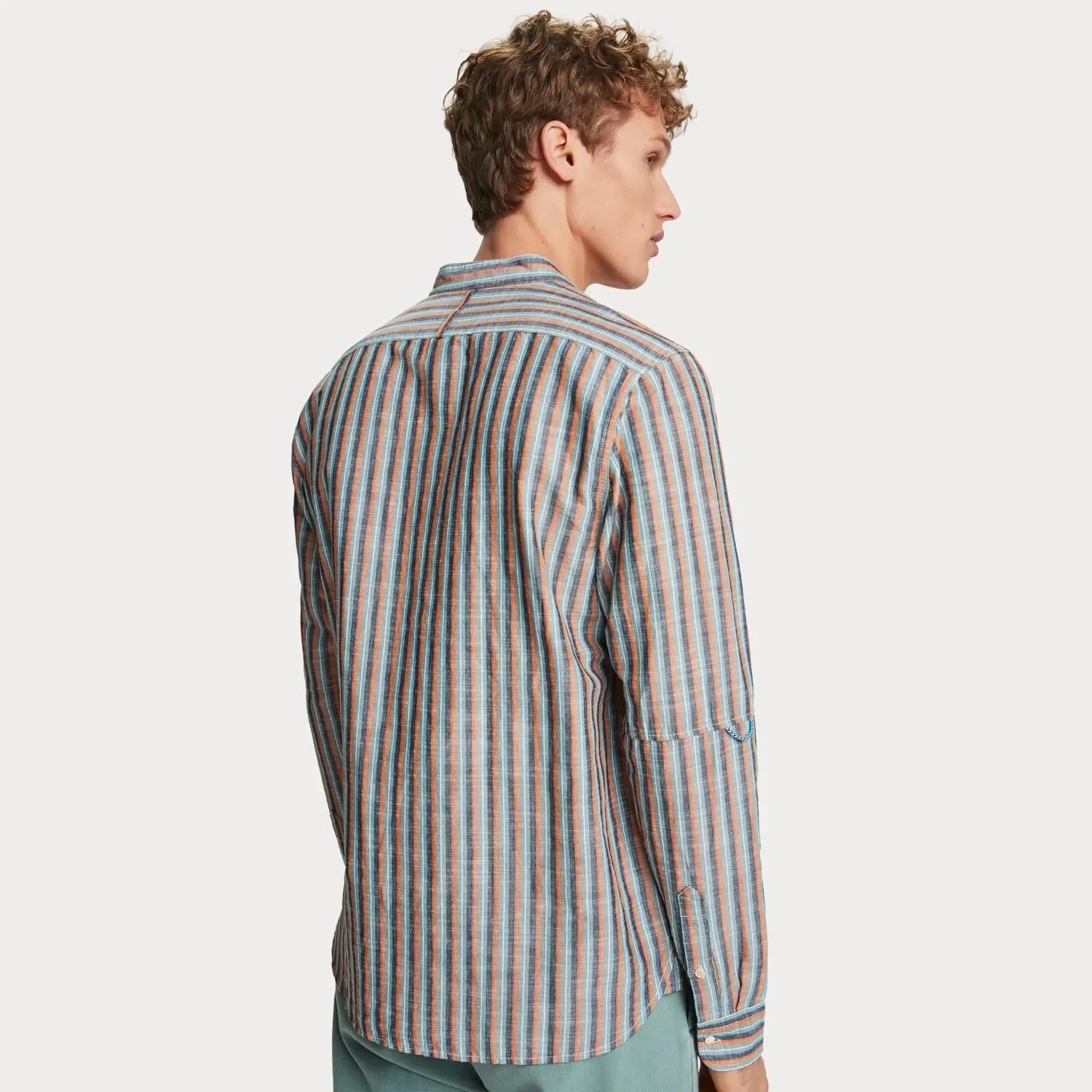 Cotton Linen Shirt (Summer Stripe)