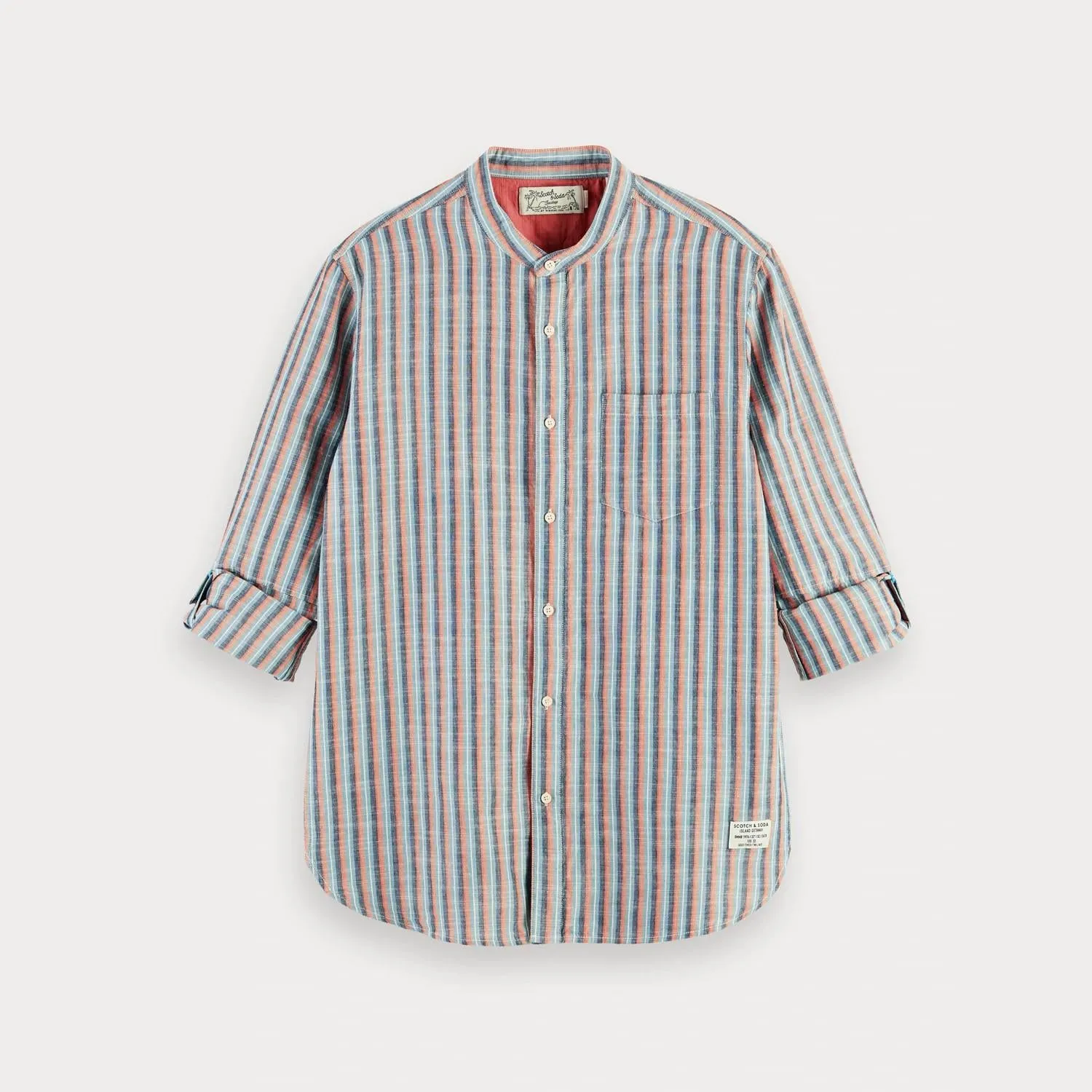 Cotton Linen Shirt (Summer Stripe)