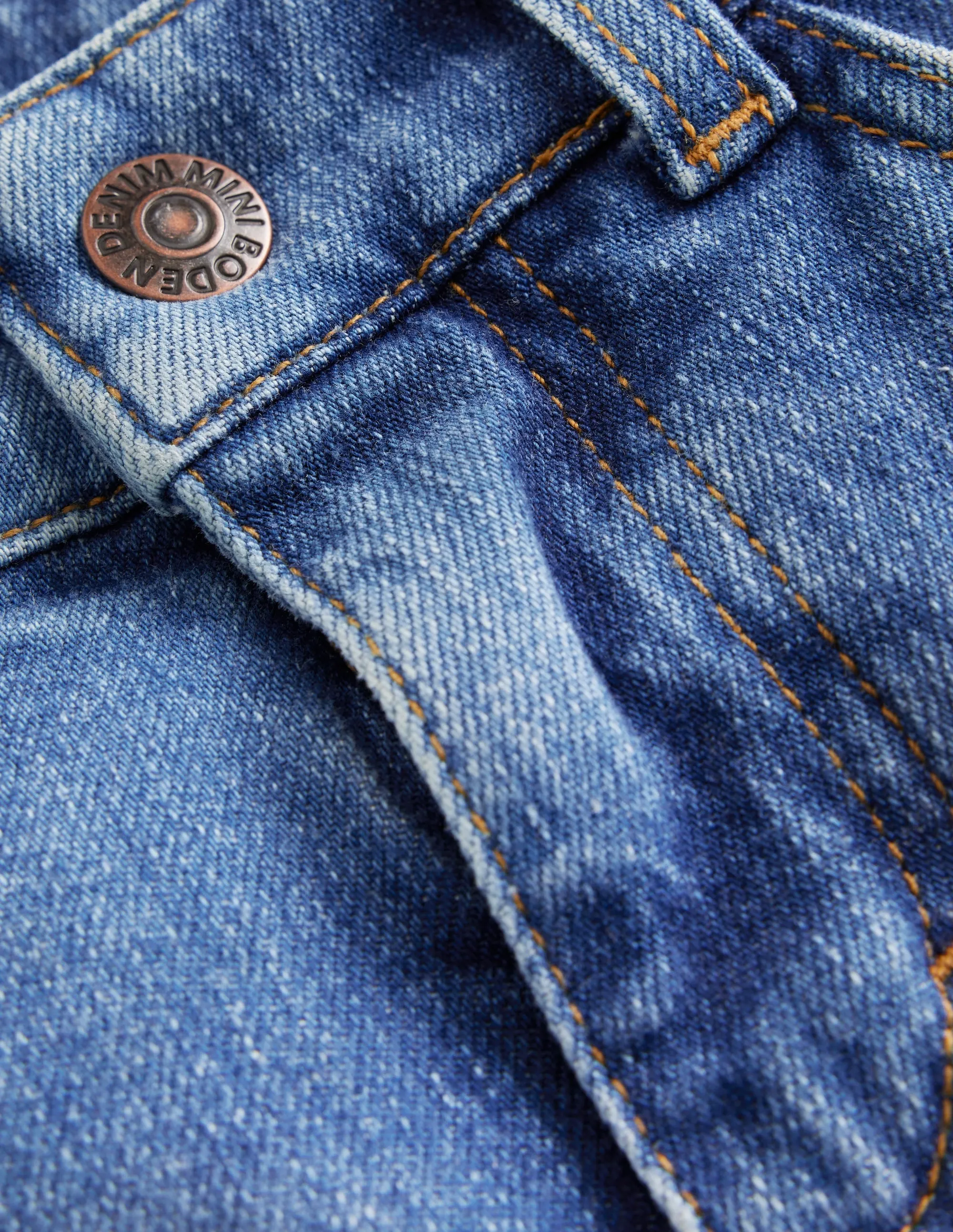 Denim Shorts-Mid Denim