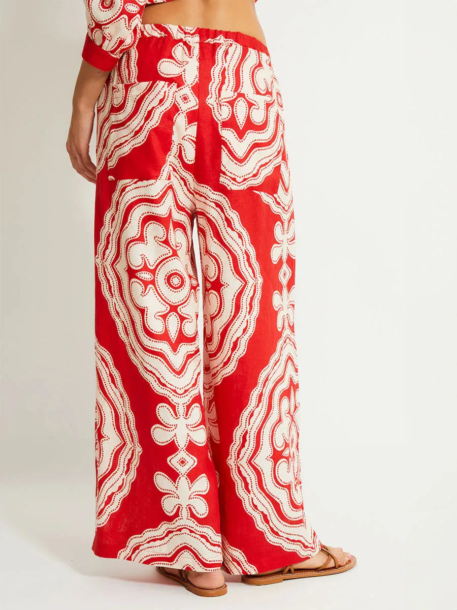 Desta Pants in Niku Red