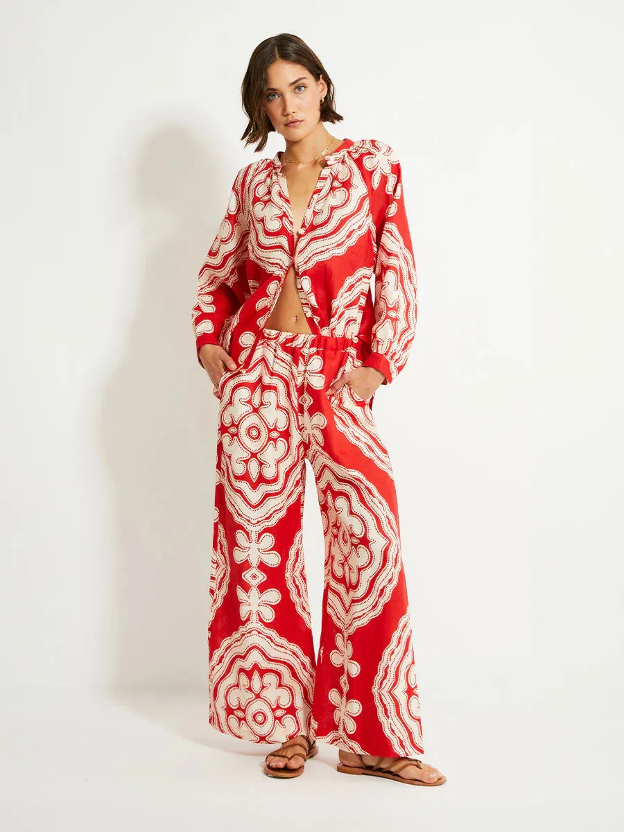 Desta Pants in Niku Red