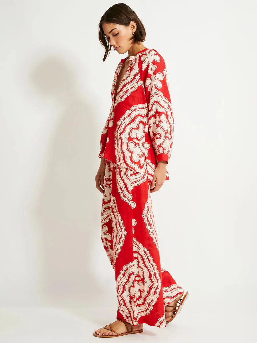 Desta Pants in Niku Red