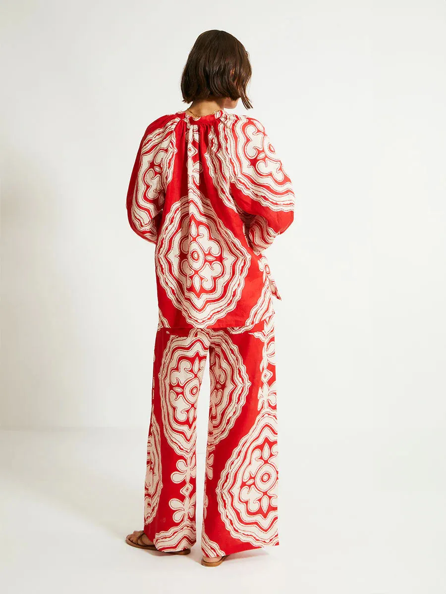 Desta Pants in Niku Red