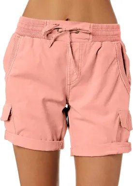Dokotoo Womens Relaxed Fit High Waist Casual 4 Pocketed 2025 Hiking Outdoor Summer Shorts S-XL