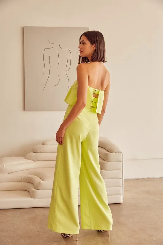 Down the Aisle Strapless Jumpsuit