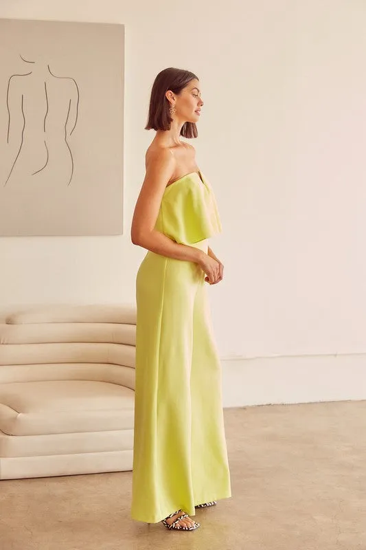 Down the Aisle Strapless Jumpsuit
