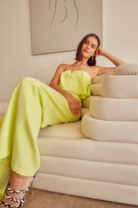 Down the Aisle Strapless Jumpsuit