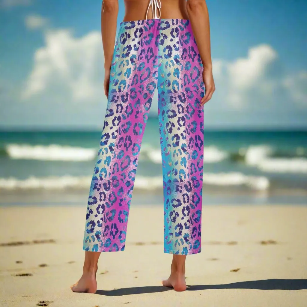 Funky Leopard Cover Up Pants